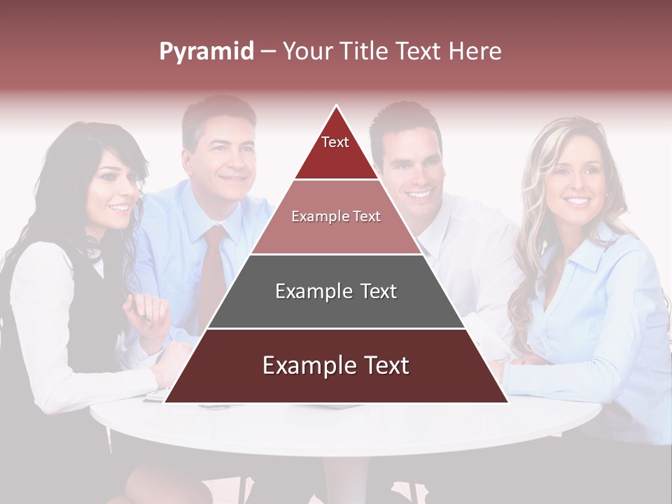 Interaction Smiling Worker PowerPoint Template