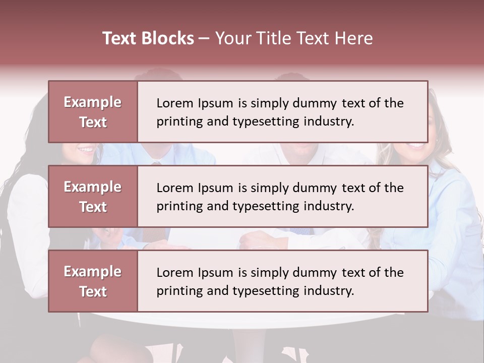 Interaction Smiling Worker PowerPoint Template