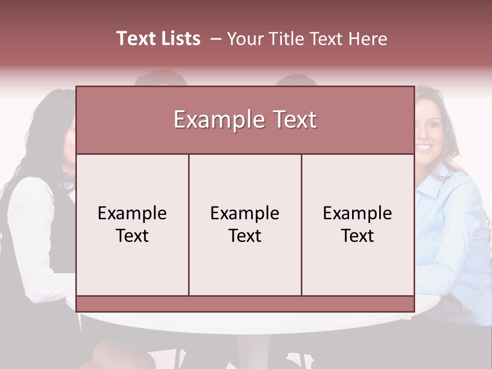 Interaction Smiling Worker PowerPoint Template