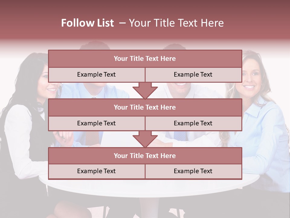 Interaction Smiling Worker PowerPoint Template