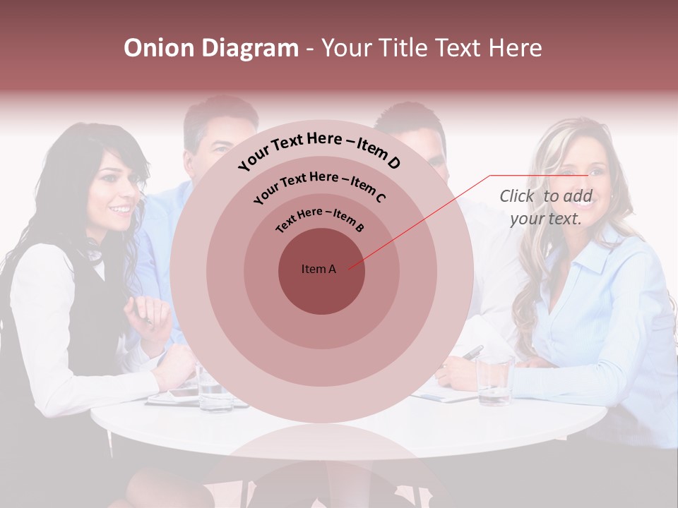 Interaction Smiling Worker PowerPoint Template