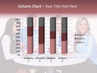 Interaction Smiling Worker PowerPoint Template