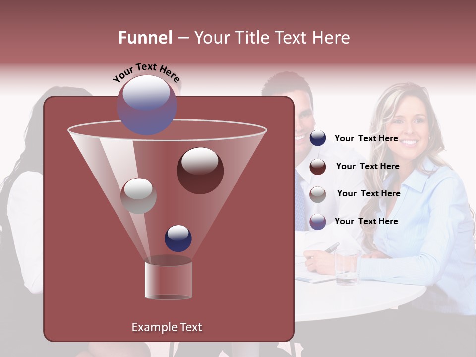 Interaction Smiling Worker PowerPoint Template