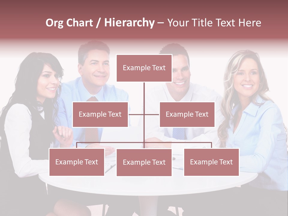 Interaction Smiling Worker PowerPoint Template