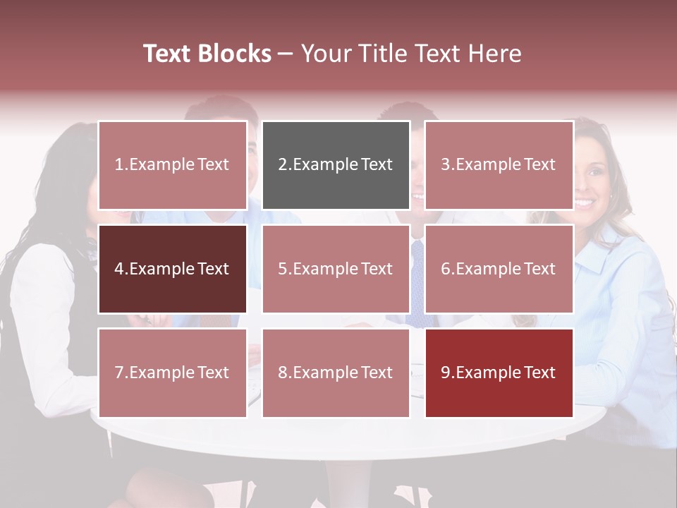 Interaction Smiling Worker PowerPoint Template