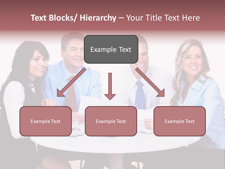 Interaction Smiling Worker PowerPoint Template