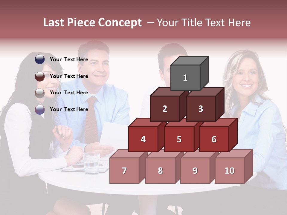 Interaction Smiling Worker PowerPoint Template