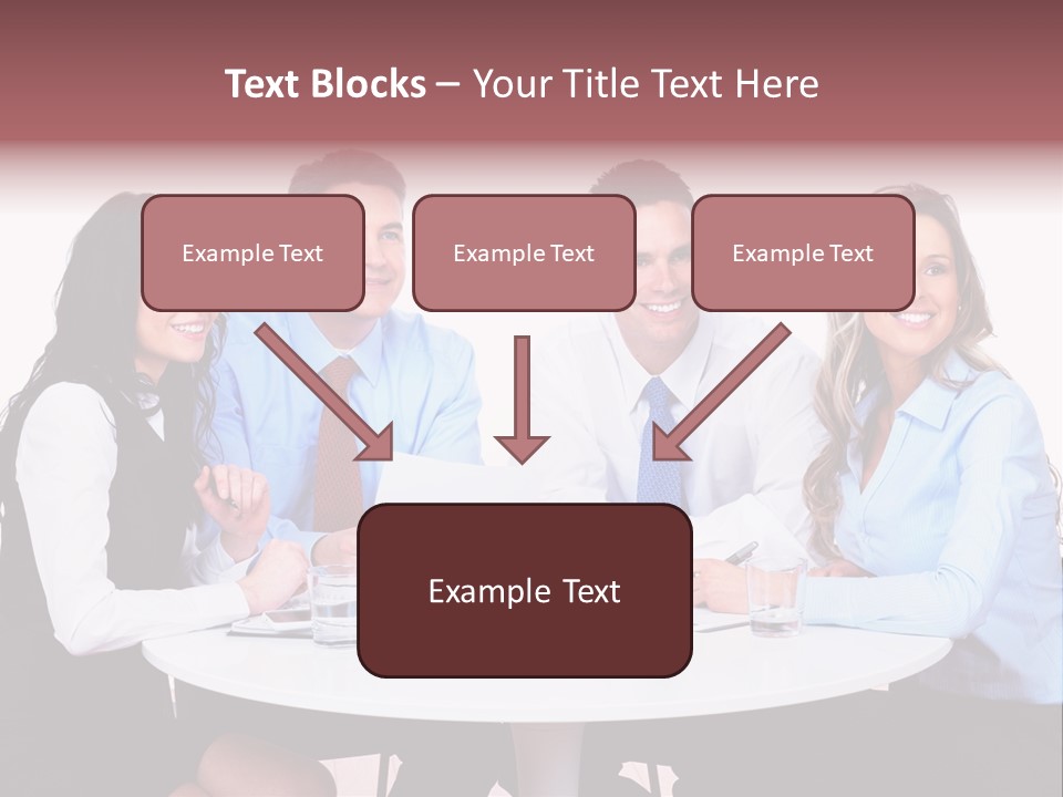Interaction Smiling Worker PowerPoint Template