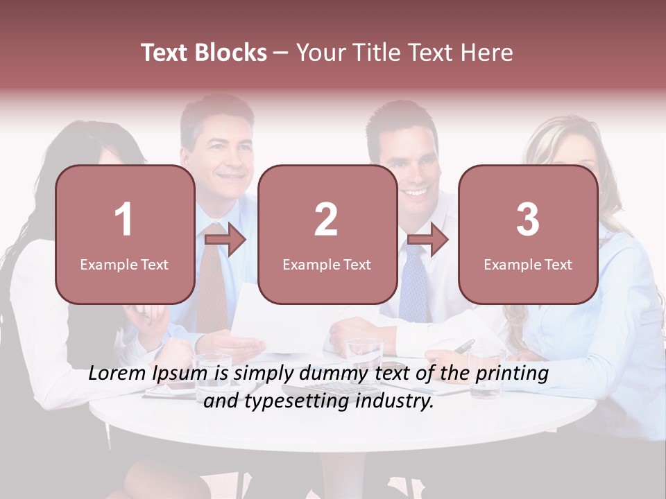 Interaction Smiling Worker PowerPoint Template
