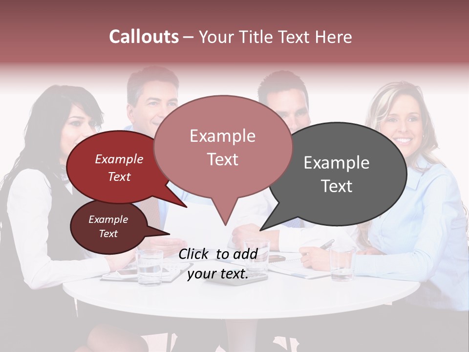 Interaction Smiling Worker PowerPoint Template