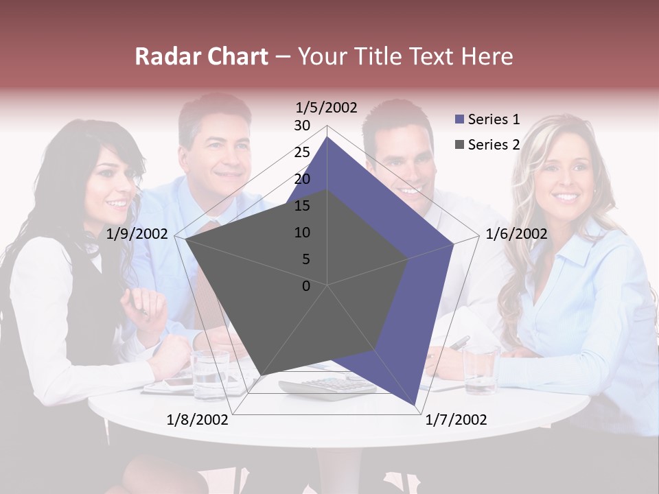 Interaction Smiling Worker PowerPoint Template