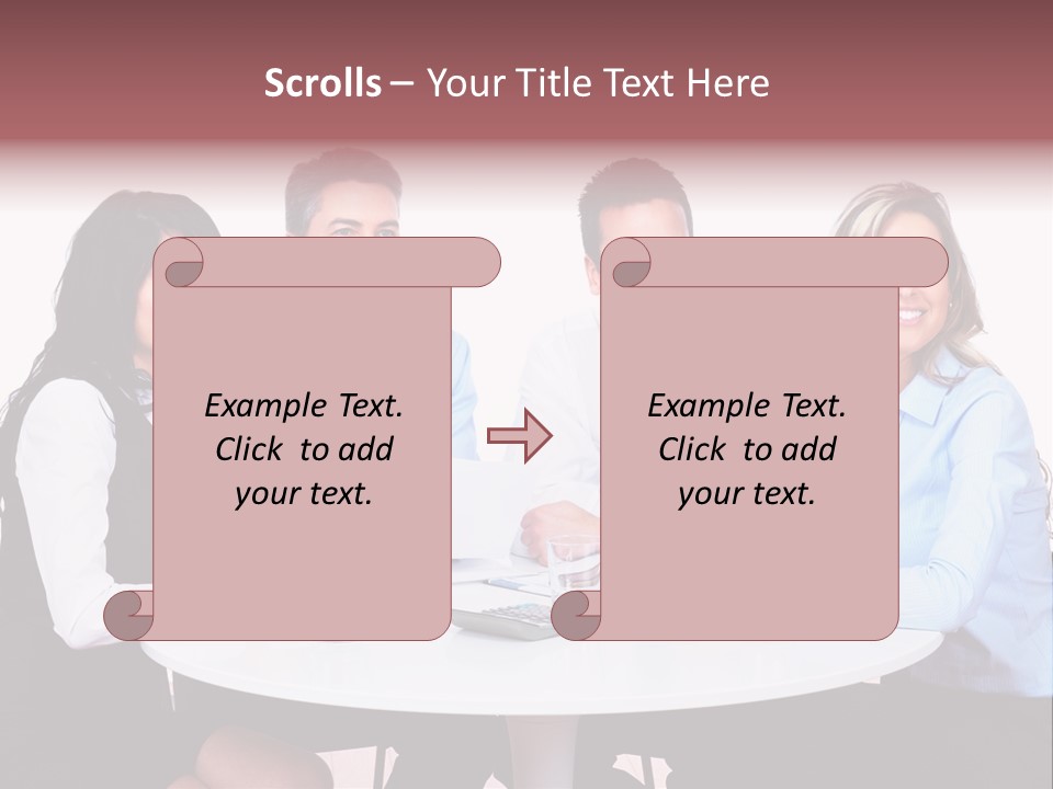 Interaction Smiling Worker PowerPoint Template
