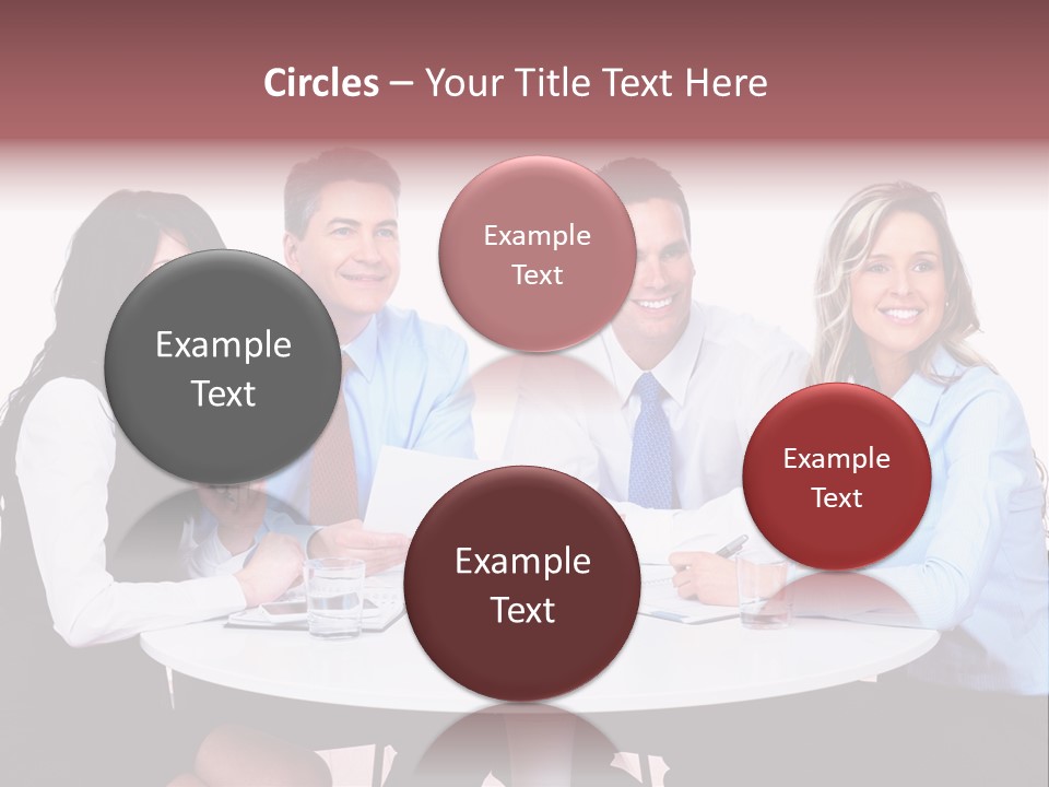 Interaction Smiling Worker PowerPoint Template