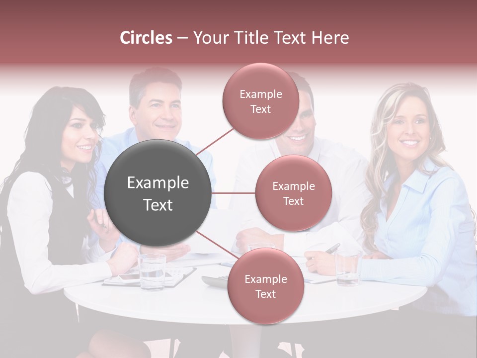 Interaction Smiling Worker PowerPoint Template