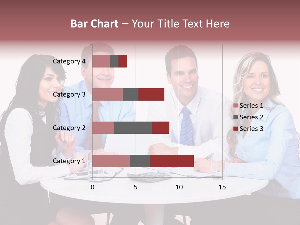 Interaction Smiling Worker PowerPoint Template