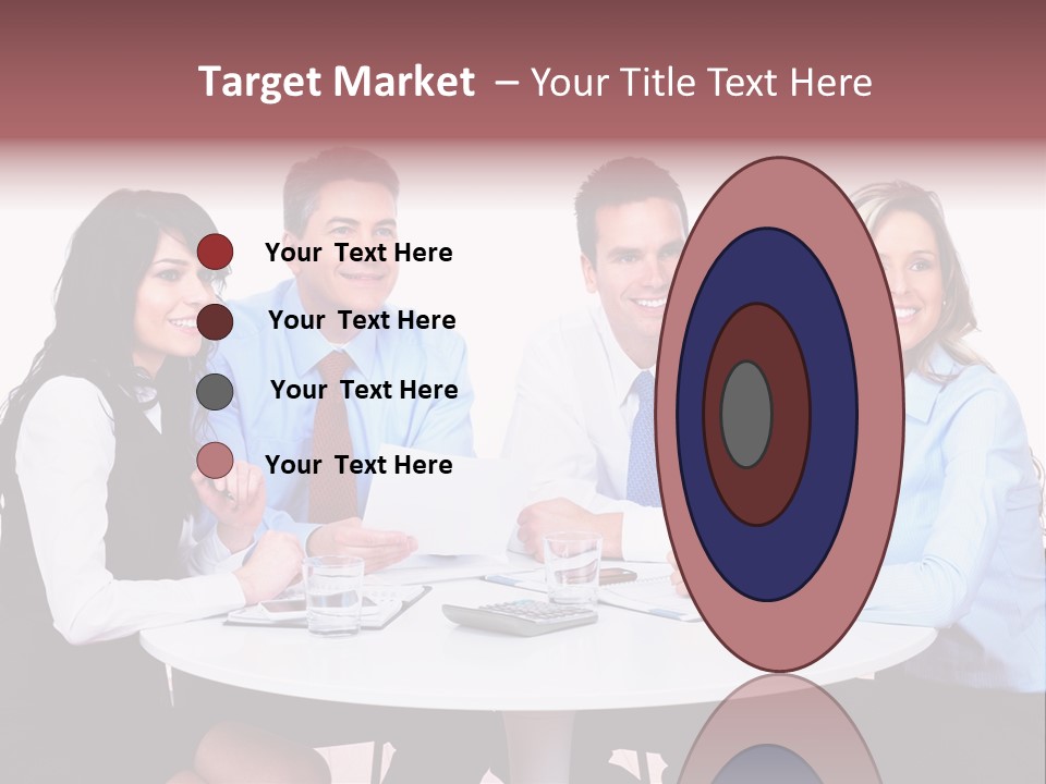 Interaction Smiling Worker PowerPoint Template