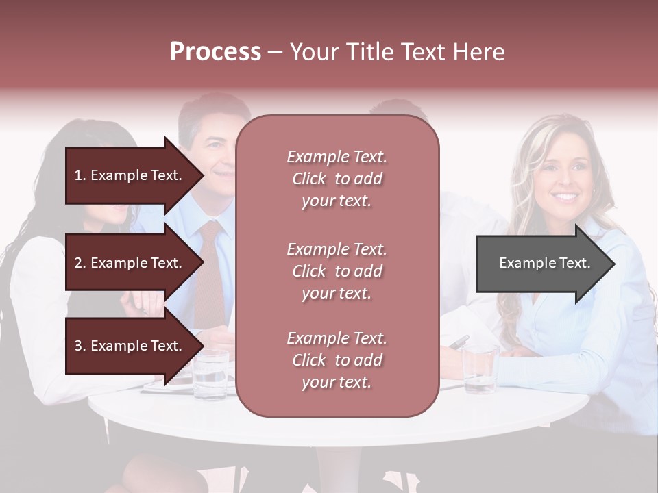 Interaction Smiling Worker PowerPoint Template