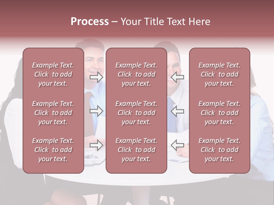 Interaction Smiling Worker PowerPoint Template