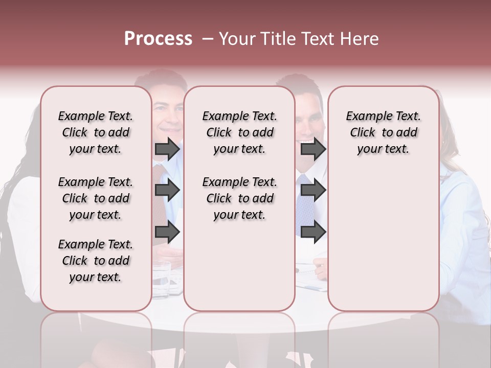 Interaction Smiling Worker PowerPoint Template