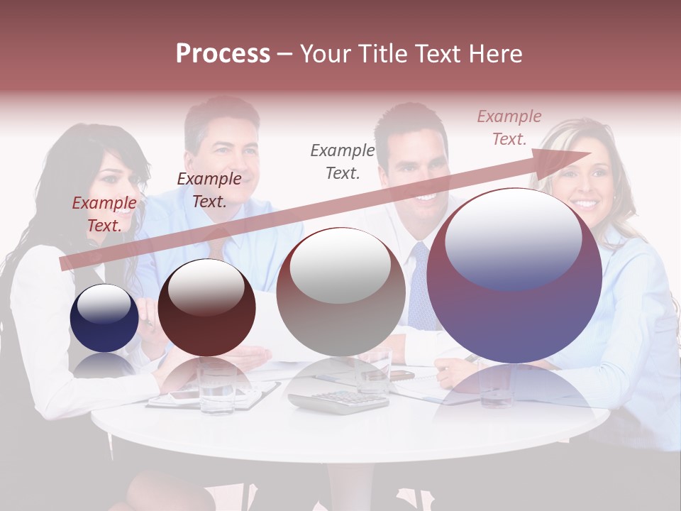 Interaction Smiling Worker PowerPoint Template