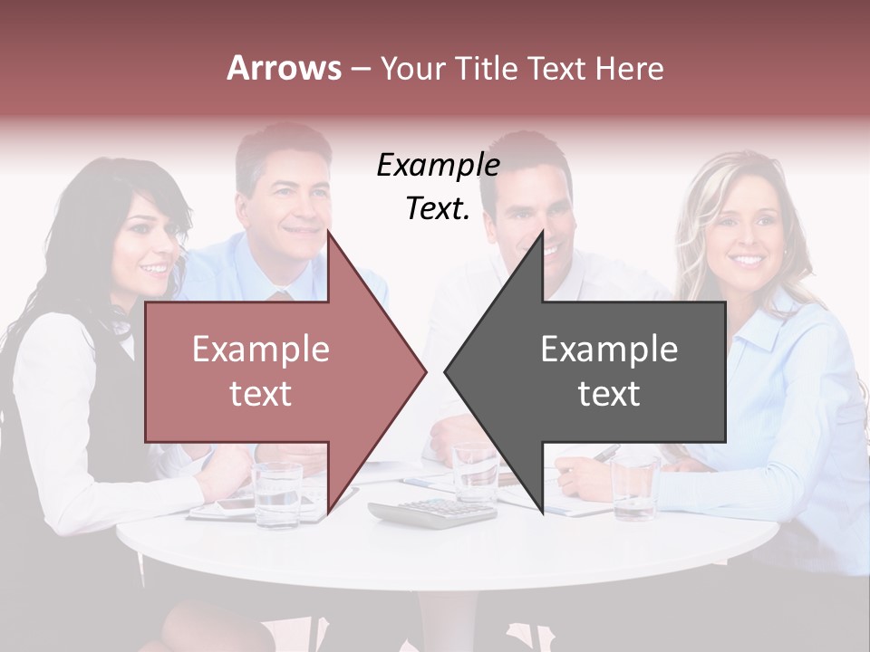 Interaction Smiling Worker PowerPoint Template