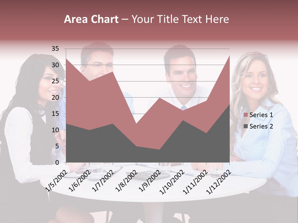 Interaction Smiling Worker PowerPoint Template