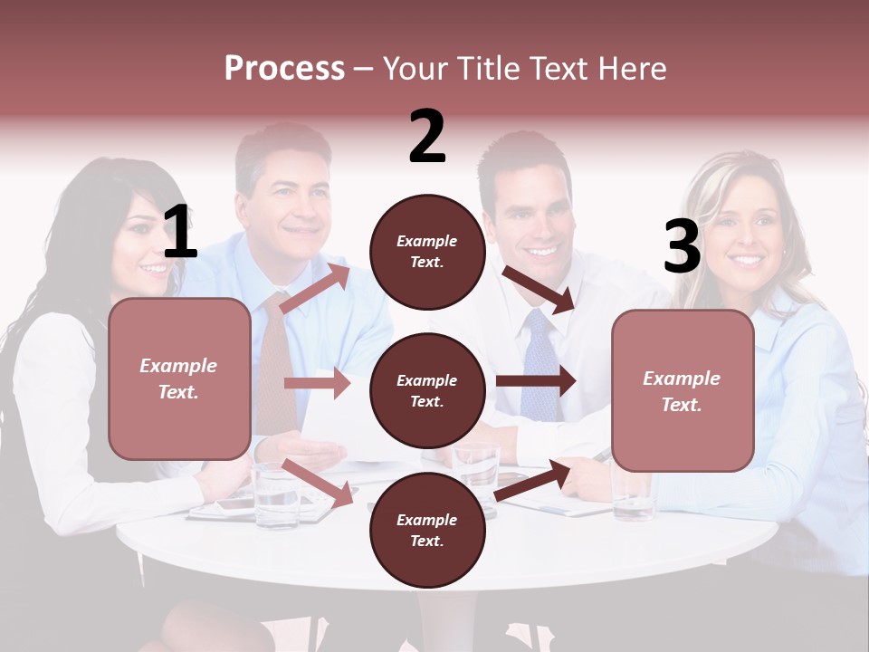 Interaction Smiling Worker PowerPoint Template