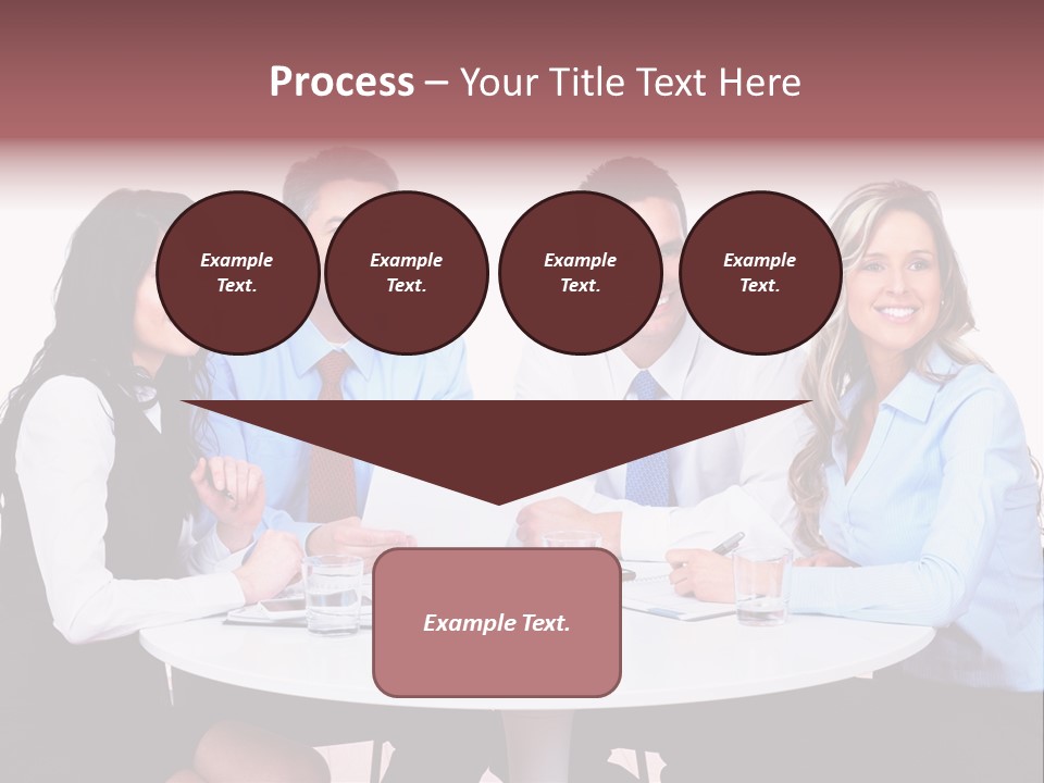Interaction Smiling Worker PowerPoint Template