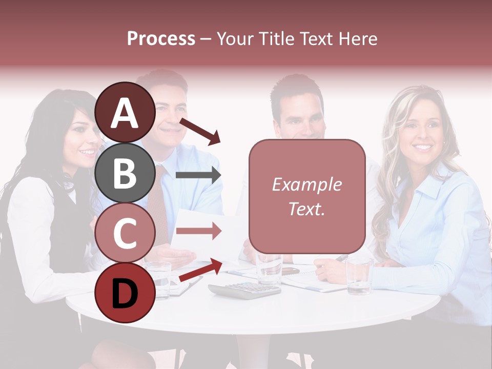 Interaction Smiling Worker PowerPoint Template