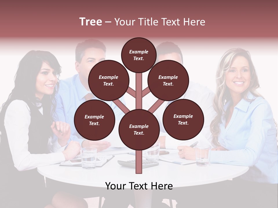 Interaction Smiling Worker PowerPoint Template