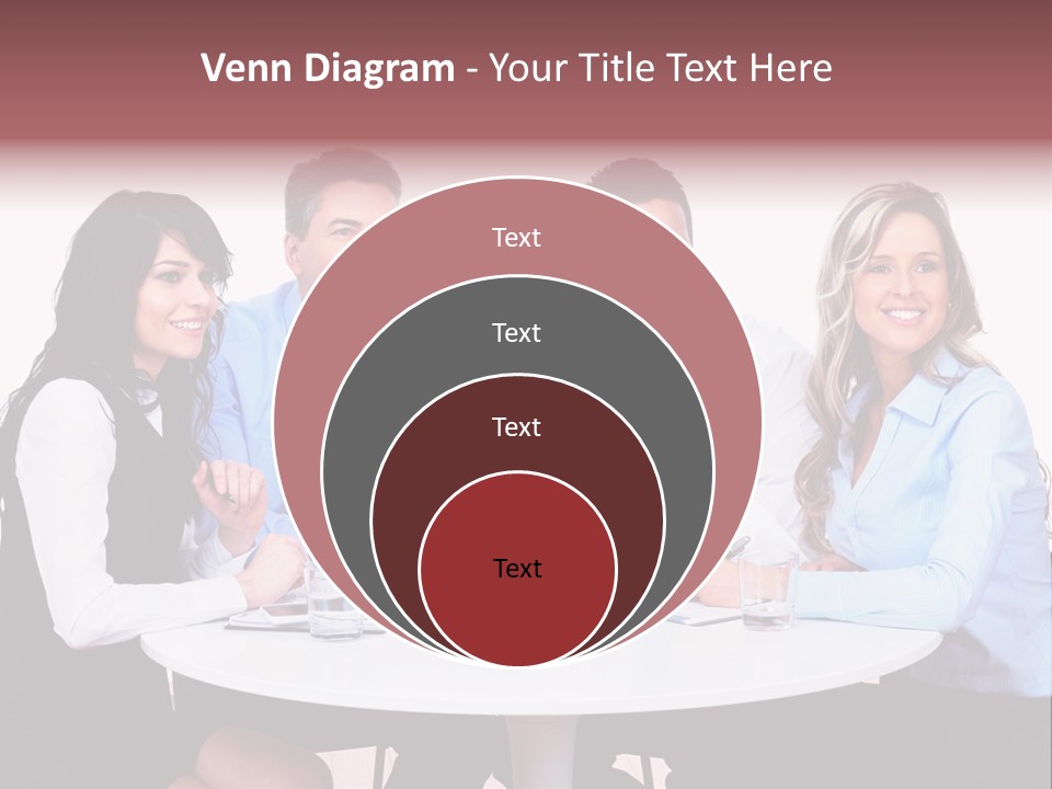 Interaction Smiling Worker PowerPoint Template