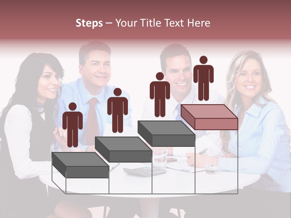 Interaction Smiling Worker PowerPoint Template