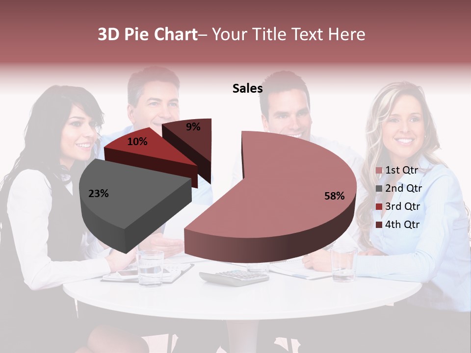 Interaction Smiling Worker PowerPoint Template