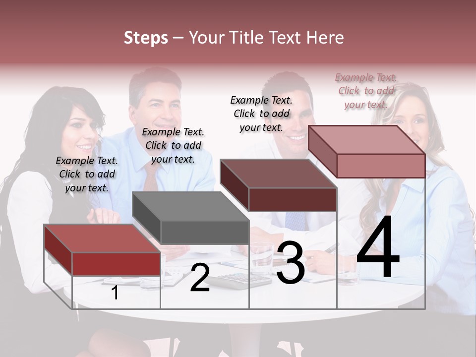 Interaction Smiling Worker PowerPoint Template
