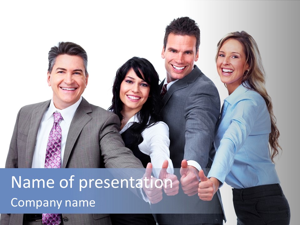 Hand Formal Company PowerPoint Template