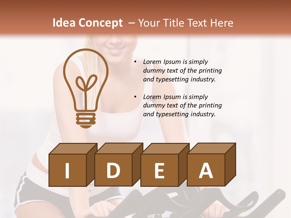 Person Smiling Caucasian PowerPoint Template