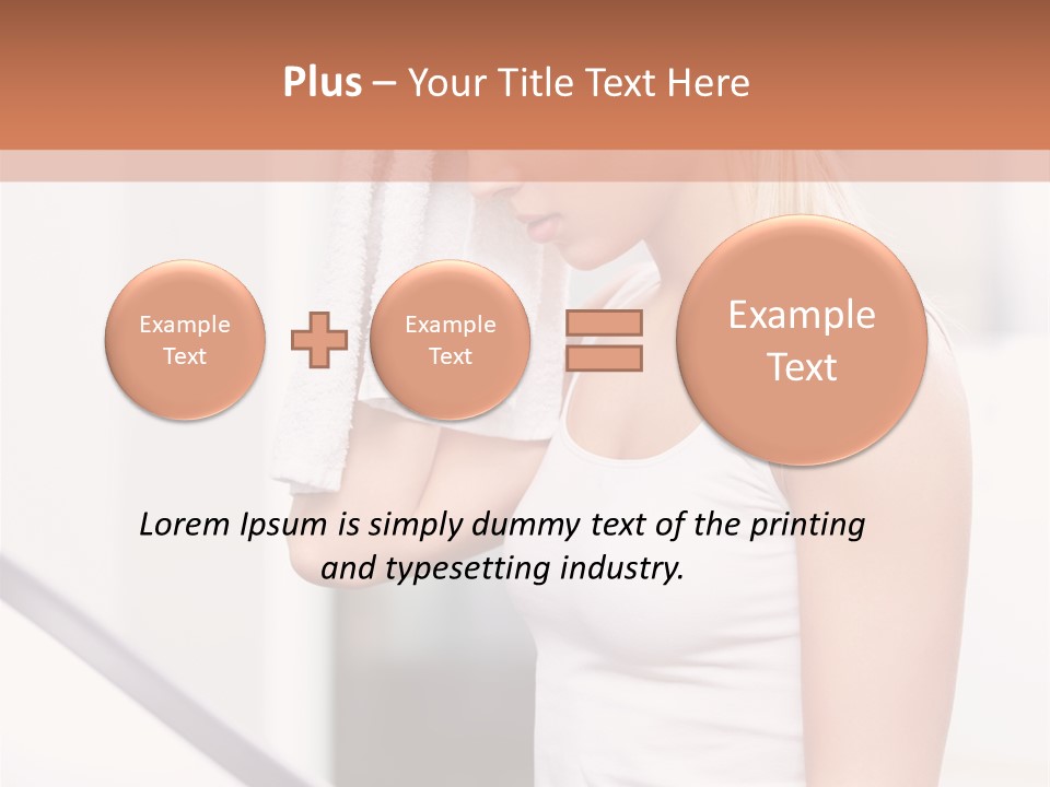 Equipment Wellbeing Fitness PowerPoint Template