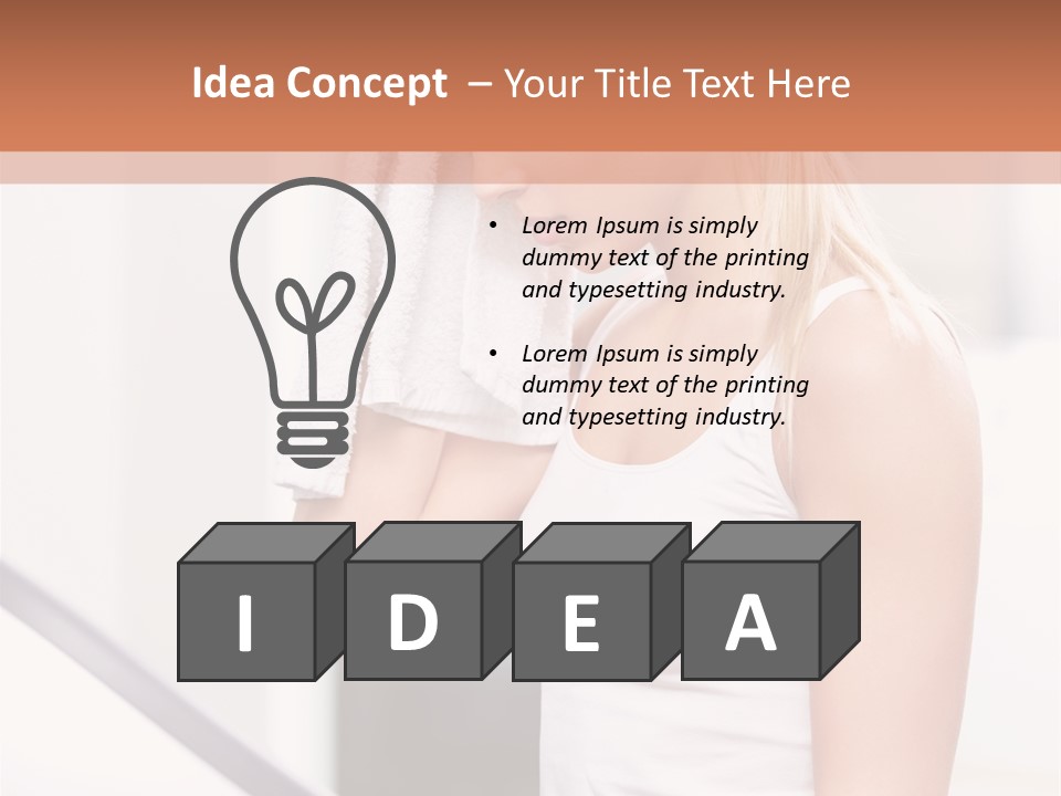 Equipment Wellbeing Fitness PowerPoint Template