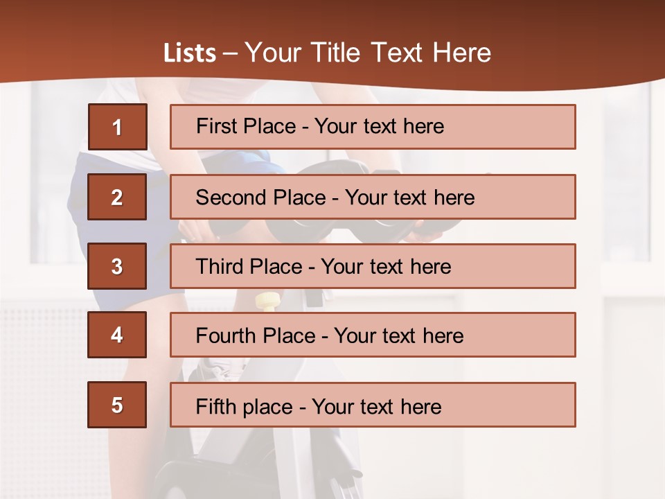 Leisure Young Body PowerPoint Template