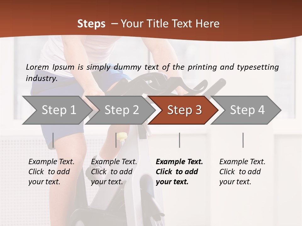 Leisure Young Body PowerPoint Template