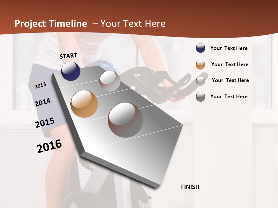 Leisure Young Body PowerPoint Template