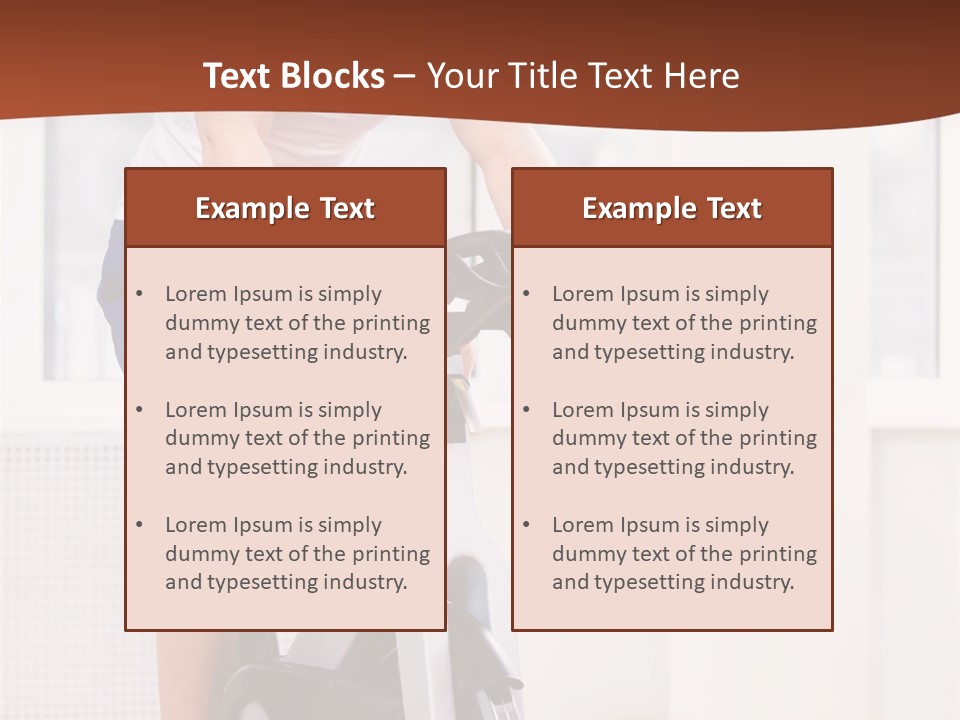 Leisure Young Body PowerPoint Template