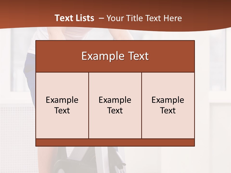 Leisure Young Body PowerPoint Template