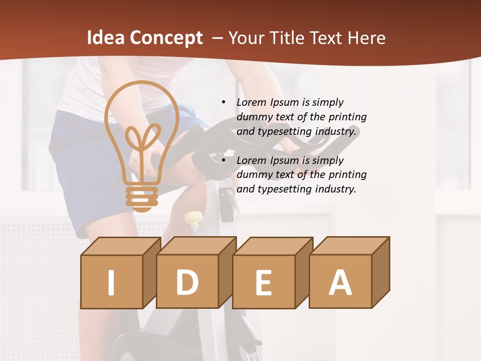 Leisure Young Body PowerPoint Template