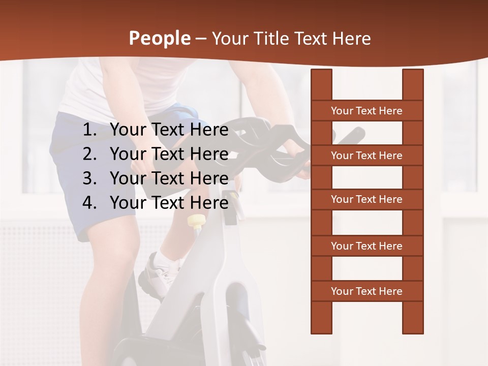 Leisure Young Body PowerPoint Template