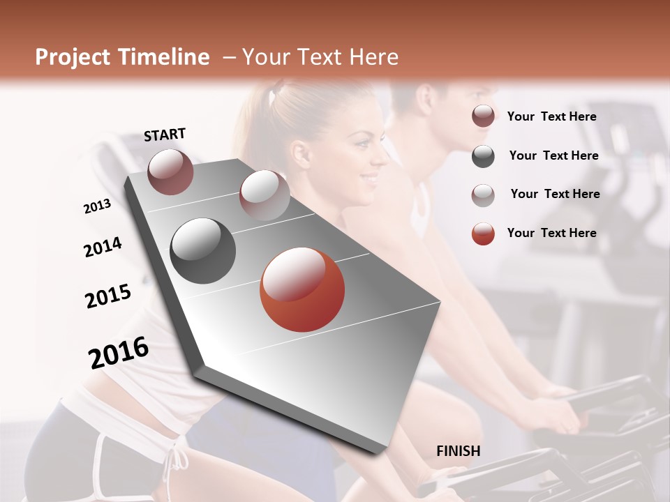 Girl Wellbeing Moving PowerPoint Template