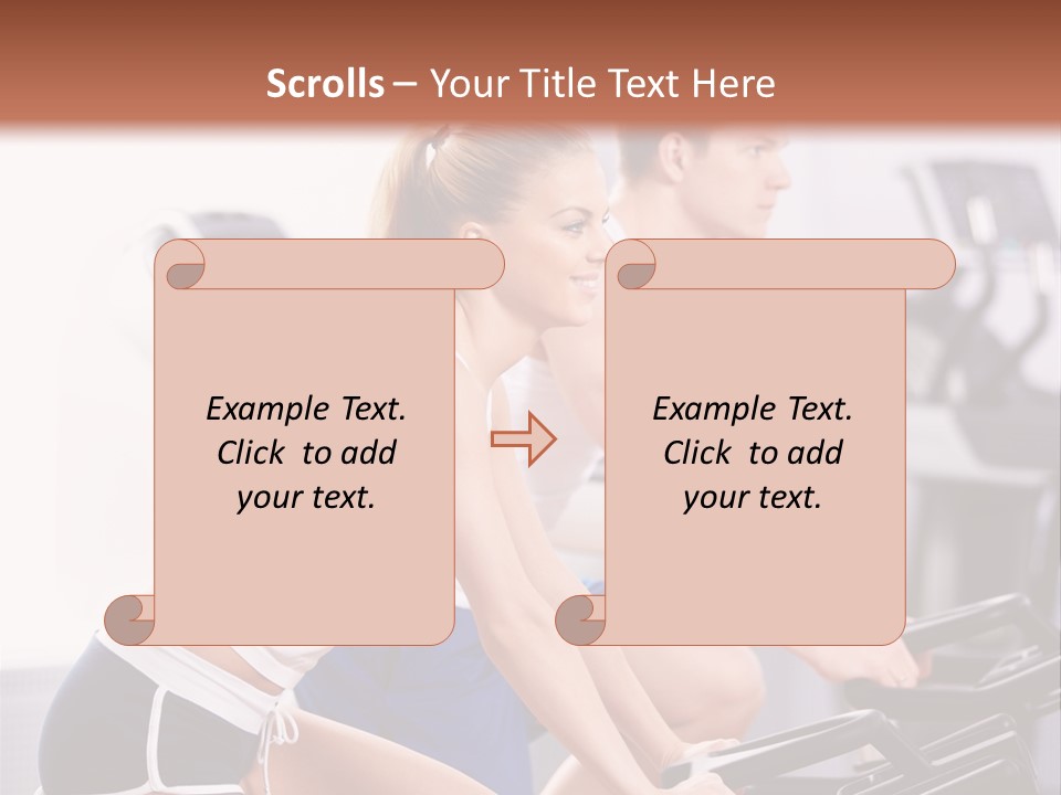 Girl Wellbeing Moving PowerPoint Template