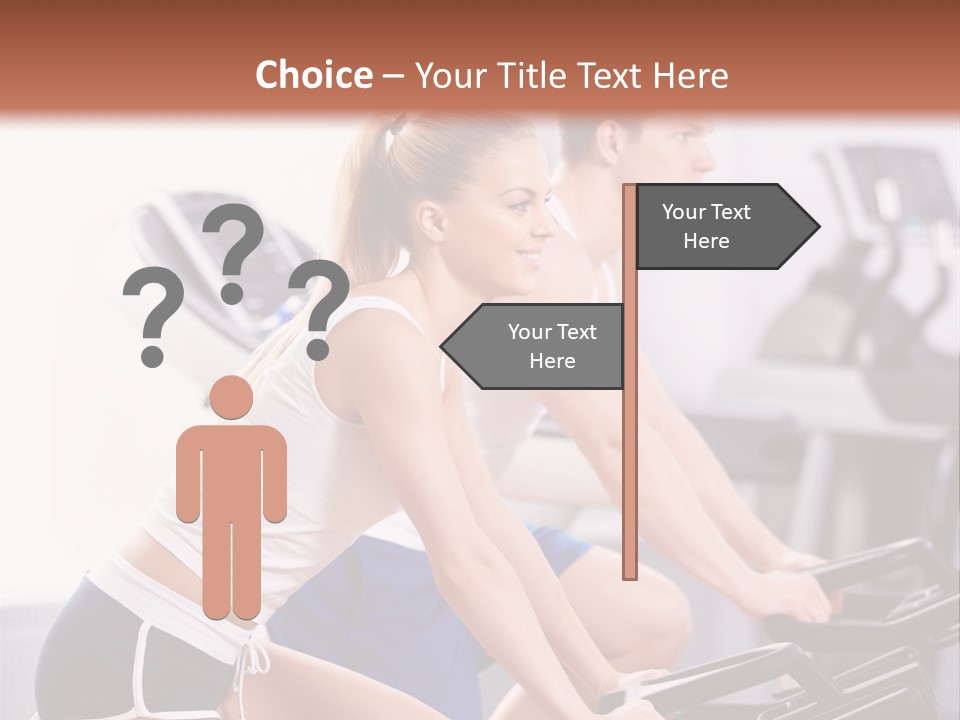 Girl Wellbeing Moving PowerPoint Template