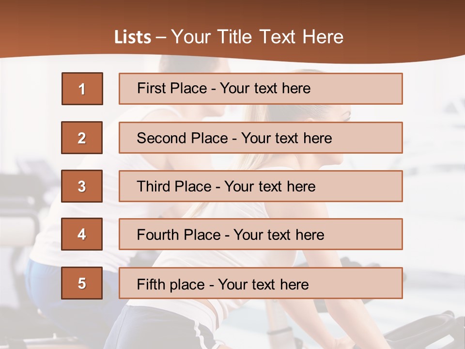 Vitality Smiling Human PowerPoint Template