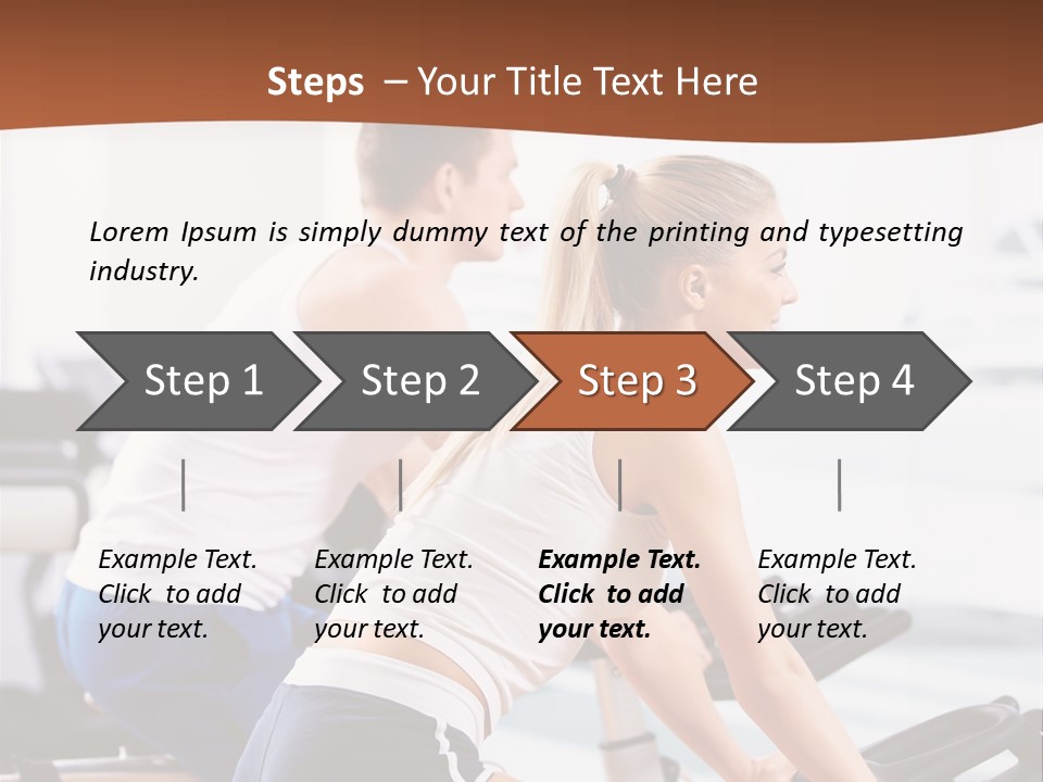 Vitality Smiling Human PowerPoint Template